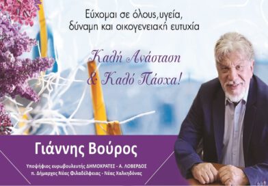 Γιάννης Βούρος Ευχές για Καλή Ανάσταση και Καλό Πάσχα μέσα απο το filadelfeiaradio.gr