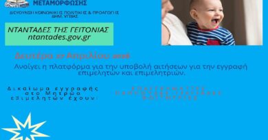 Δήμος Μεταμόρφωσης: Άνοιξε η πλατφόρμα του προγράμματος «Νταντάδες της Γειτονιάς»