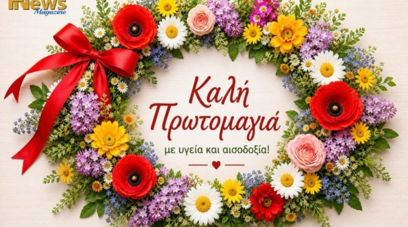 Πρωτομαγιά 2026: Μήνυμα ελπίδας και αναγέννησης – Καλό μήνα με υγεία και αισιοδοξία