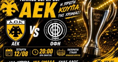 🔴LIVE ΑΕΚ – ΟΦΗ 2-2 | Τελικός Σούπερ Καπ | Ωρα για ΑΕΚ μέσα από το web tv & web radio