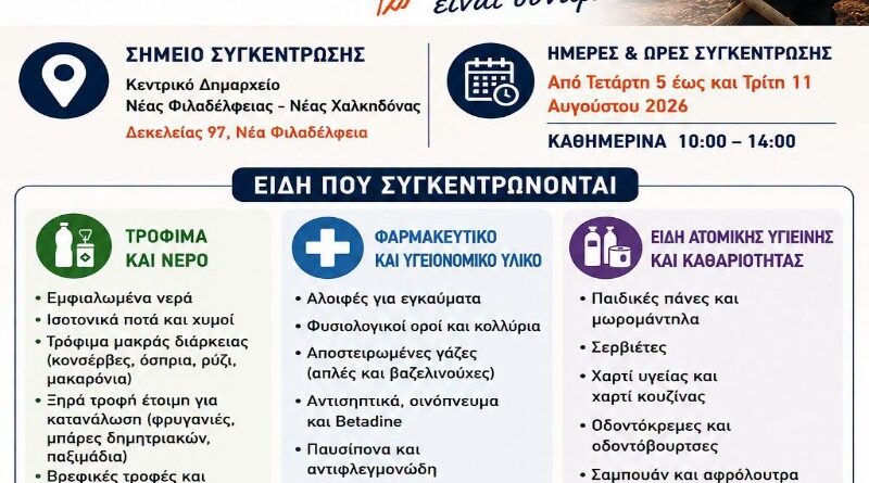 Δήμος ΝΦ-ΝΧ: Υποστήριξη πυρόπληκτων