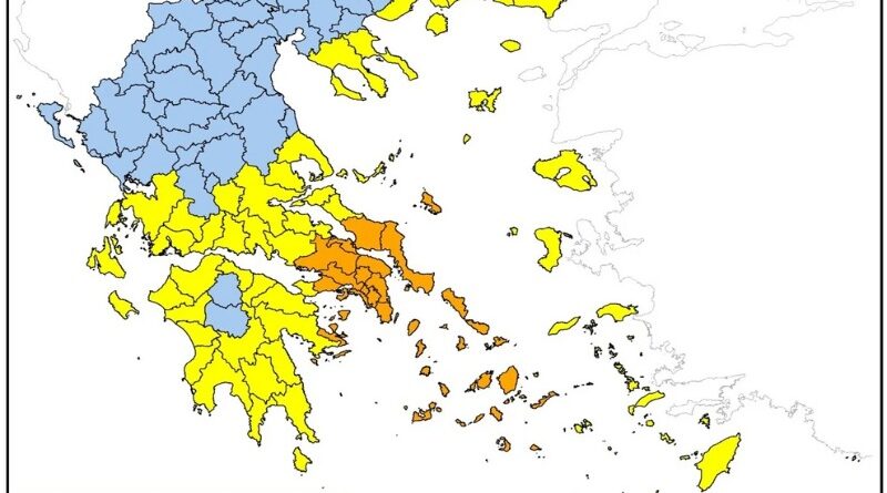Red Code την Κυριακή 16 Αυγούστου: Σε πολύ υψηλό κίνδυνο πυρκαγιάς 4 περιοχές