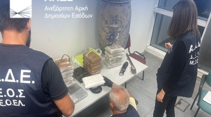 ΑΑΔΕ: 26,8 κιλά κοκαΐνης κρυμμένα σε υπό ανέγερση κτίριο στην Αττική – Η επιχείρηση «Τα Άνθη του Κακού»