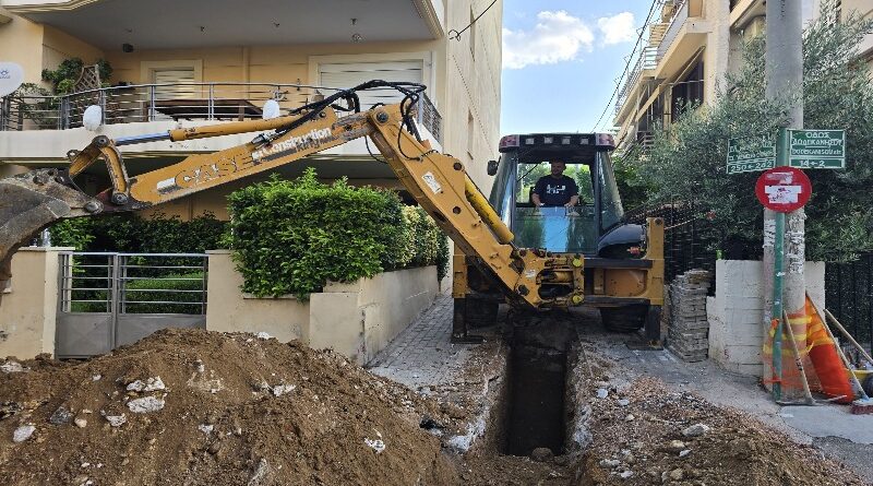 Δήμος Νέου Ηρακλείου: Αντικατάσταση αγωγού ακαθάρτων επί της οδού Ελ. Βενιζέλου