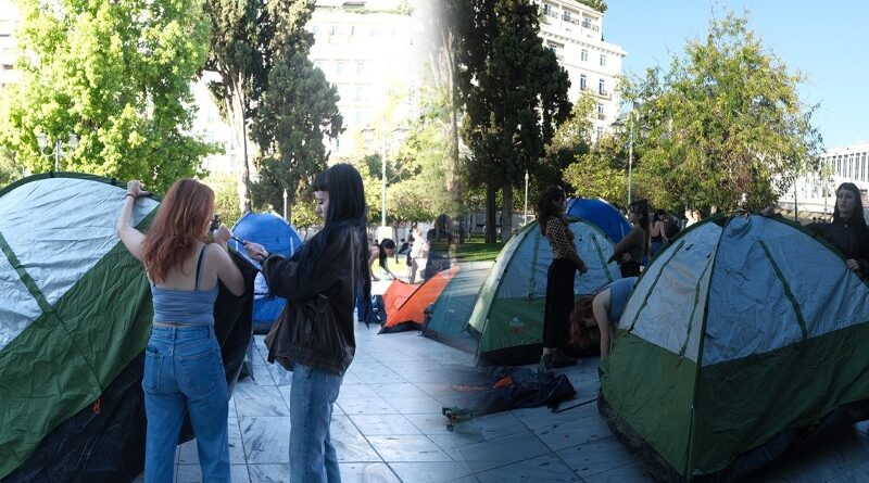 Φοιτητικές κινητοποιήσεις στο Σύνταγμα: Στήνουν σκηνές διαμαρτυρίας – Μεγάλο πανεκπαιδευτικό συλλαλητήριο την Τετάρτη